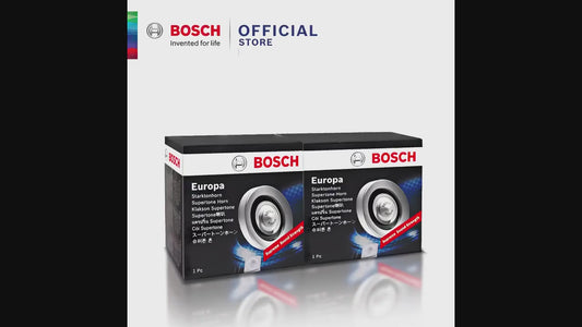 Bosch Europa Silver Horn Set 12V – Premium Dual-Tone Horn with Free Relay & Socket | Loud, Clear, Reliable 🔊🚗